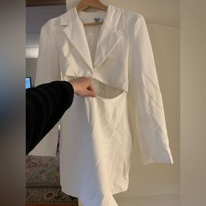 White Blazer Dress